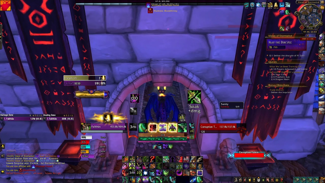 Stormwind horrific vision full clear all masks - Demon Hunter POV - YouTube