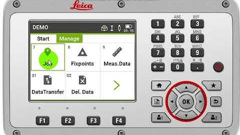 job creation TS LEICA Total station