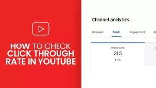 How to check CTR in youtube studio