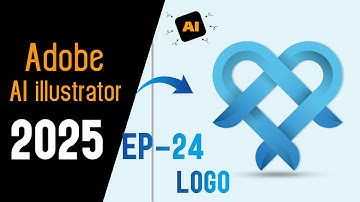 Part-24| Illustrator 2025 Tips- How to Design a Gradient Logo in Illustrator Tutorial