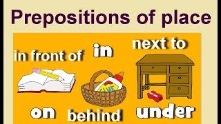 Prepositions of place in English. Предлоги места в английском языке #prepositions