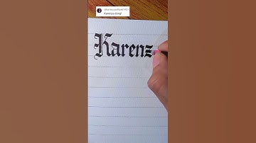 How to write a name with Gothic Calligraphy using Pilot Parallel Pen
