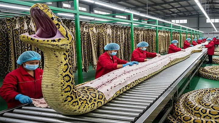 Inside the Snake Leather Factory: From Raw Snake Skin to Luxury Jackets and Handbags (Full Process)