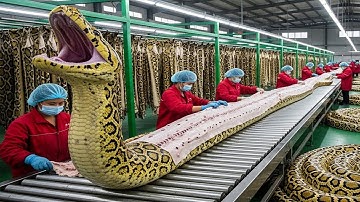Inside the Snake Leather Factory: From Raw Snake Skin to Luxury Jackets and Handbags (Full Process)