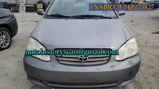 1NXBR32E74Z273827 Toyota Corolla Ce 2004