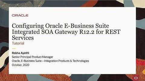 Configuring Oracle E-Business Suite Integrated SOA Gateway R12.2 for REST Services