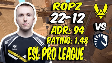 Vitality ropz gets 22 Kills vs Liquid! ropz POV (Anubis) at ESL Pro League Season 21