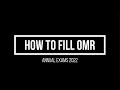 How to fill omr  annual exams 2022  fbise