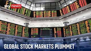 Global stock markets plummet as US sees steepest fall in two years