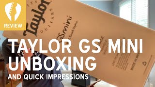 Taylor GS Mini Review and Quick Unboxing (Acoustic Electric Guitar)