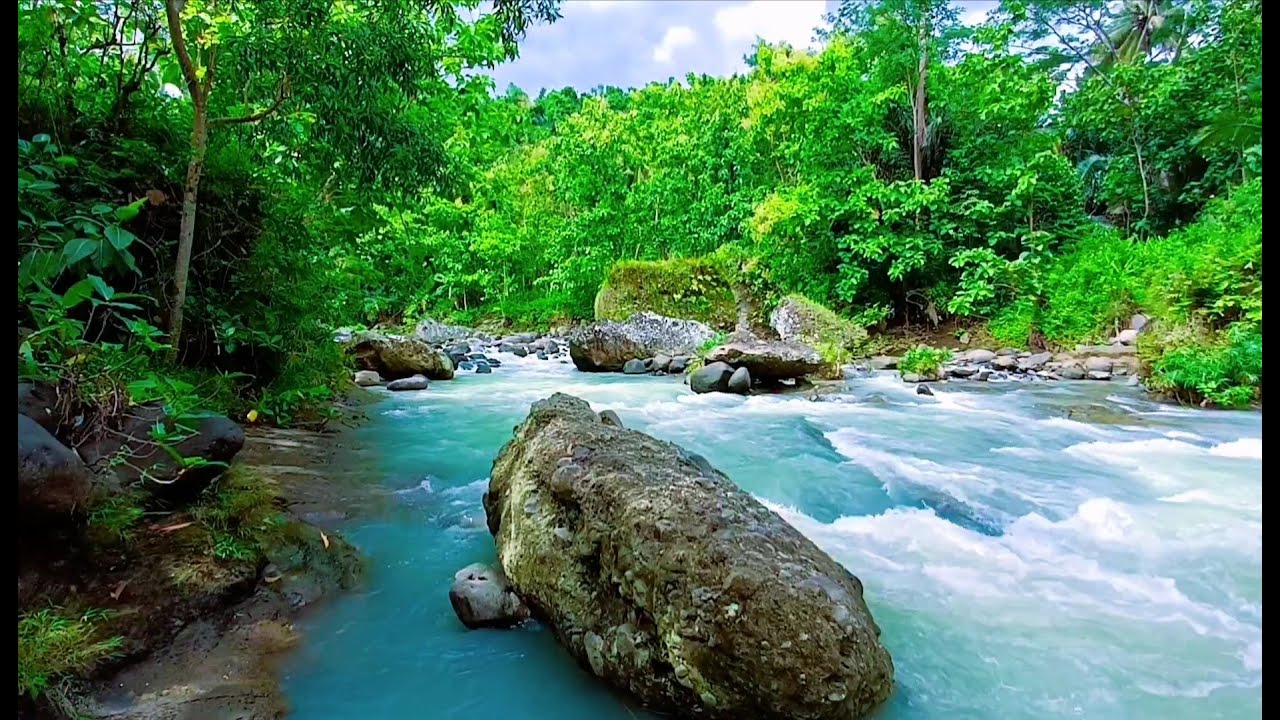 Relaxing River Sound Natural sounds to help sleep, stress relief, good mood, calm soul