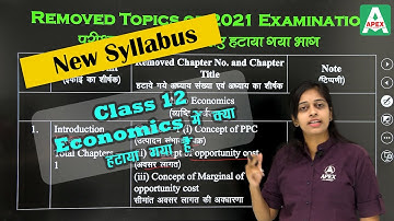 RBSE New Syllabus 2021 | Rajasthan Board Syllabus Economics | RBSE Class 12th Syllabus Changed