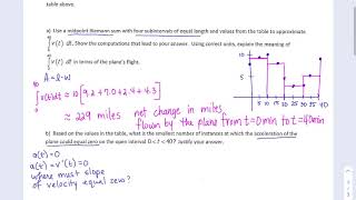 APCalc - Tables of Data Review - Example #1