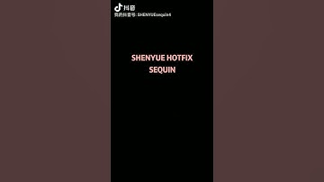 SHENYUE HOTFIX SEQUIN MATERIAL
