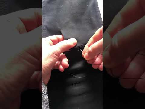 Learn this useful stitch, for mending big holes in leggings (Lycra)
