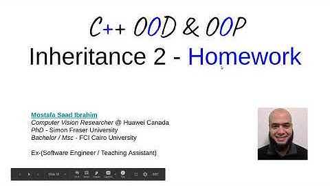 11 C++ OOD and OOP - OOP - Inheritance 2 - Homework