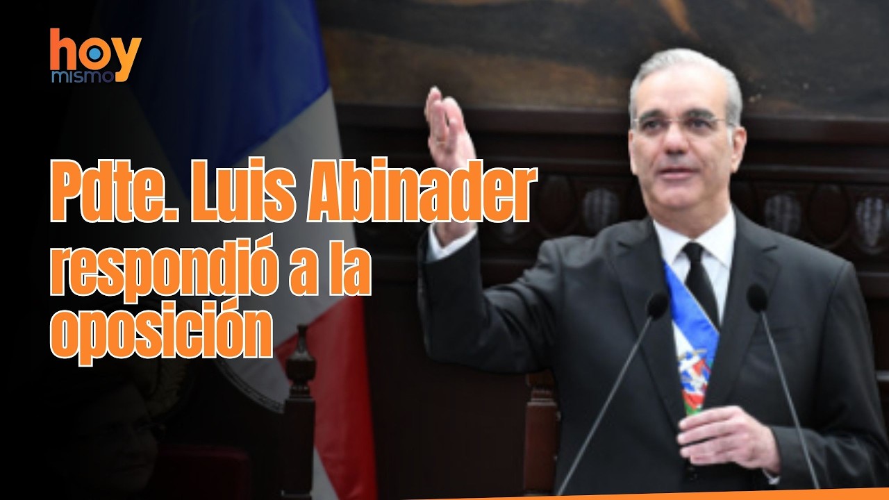 Pdte. Luis Abinader respondió a la oposición sobre sus obras en la rendición de cuentas