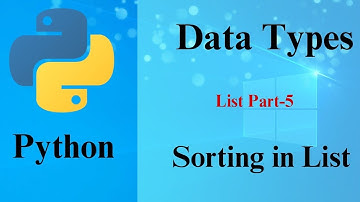 List Data Type in Python Part -5 (ENG)| Sorting in List |Prof.Antony vijay