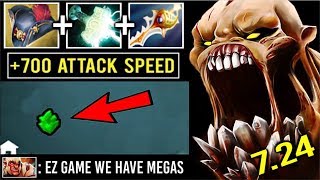 CRAZY Pirate Hat + Rapier LS vs Apex Troll Max Attack Speed Battle Epic Megas Comeback 7.24 Dota 2