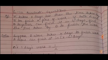 G -10 A takes 6 days less than the time taken by B to finish a piece of work. if both A and B togeth