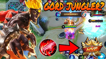 GORD JUNGLER IS NEW META?? HACK DAMAGE GORD JUNGLER!! BEST BUILD GORD 2023 - MLBB