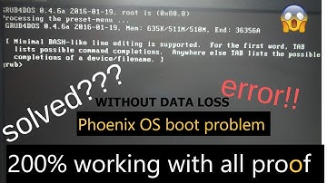 Phoenix OS (boot problem) finally solved| with all PROOF 200% | working in Hindi | WITHOUT DATA LOSS