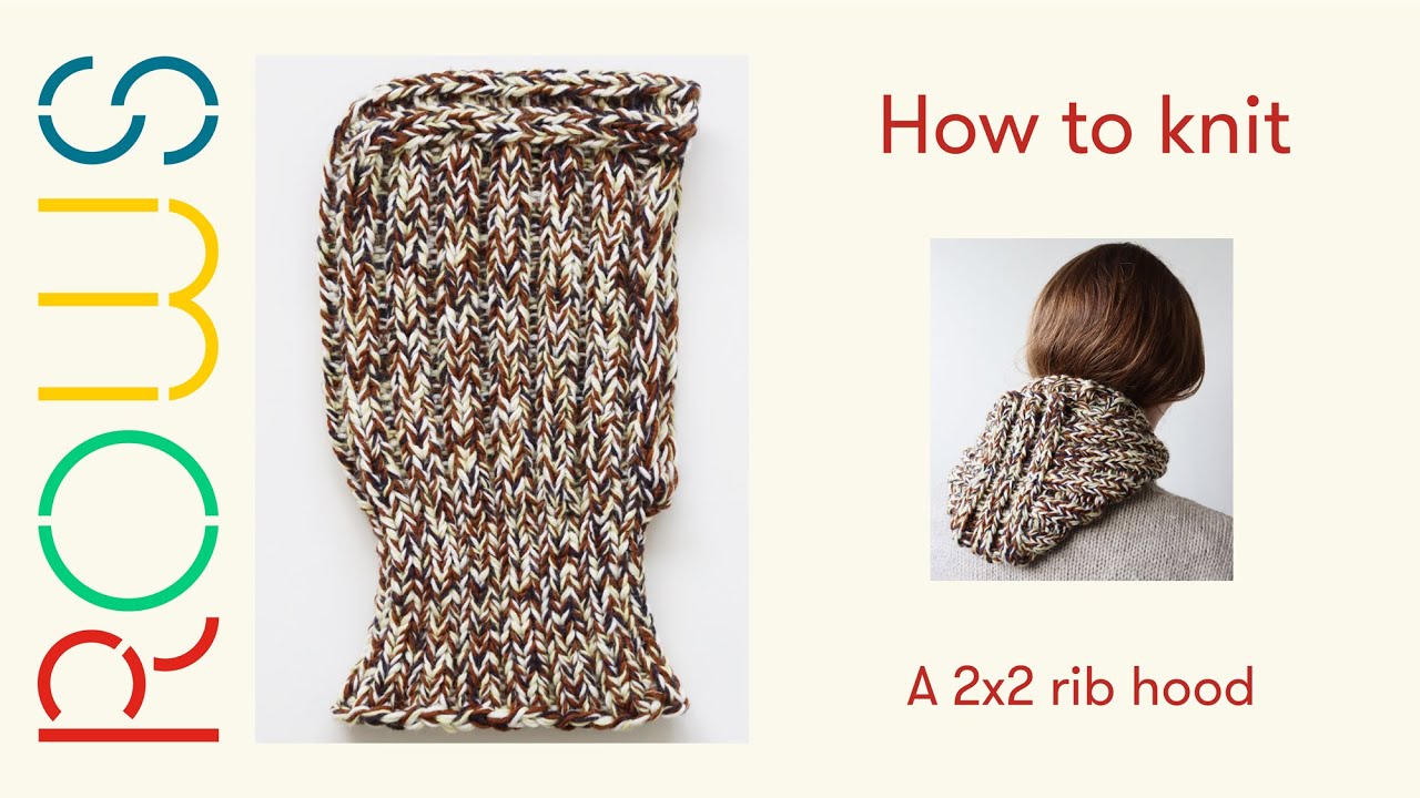 【2plan】Mayhem Cable Hood Knit How to knit a 2x2 rib hood/balaclava | easy tutorial - YouTube