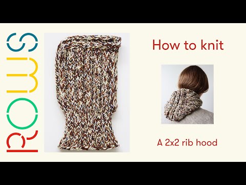 【THE MOZZ】Bay Hood Knit Setup How to knit a 2x2 rib hood/balaclava | easy tutorial - YouTube