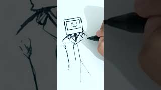 SKIBIDI TOILET | HOW TO DRAW TV MAN EASY WAYS shorts skibiditoilet fauziputra howtodraw