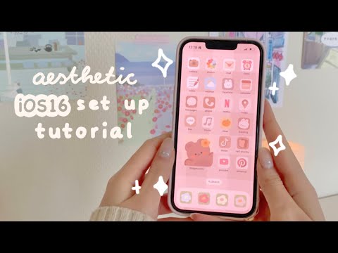 how I made my iphone 13 pro home screen cute & cozy 🐻✨| aesthetic iOS16 set up tutorial