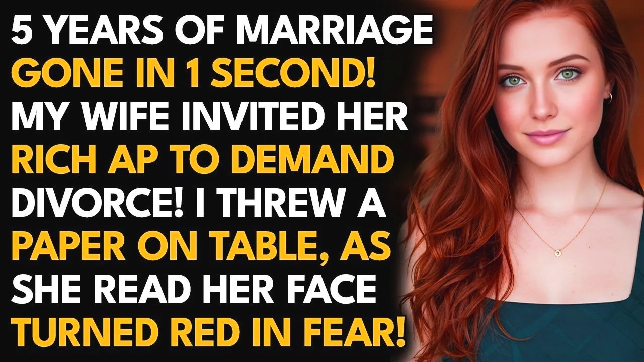 My Wife Demanded Divorce To Marry Her Rich Lover    What Happened Next Ruined Her!