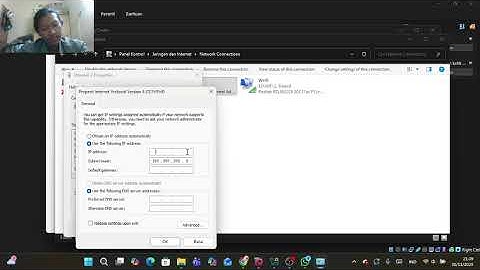 Video konfigurasi IP Address di debian dan di windows serta hasil ping