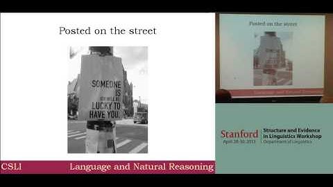 Veridicity and Inference -- L. Karttunen and A. Zaenen