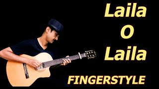 Video thumbnail of "Fingerstyle Laila Main Laila"