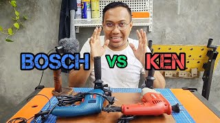 mencari bor impact terbaik || Bosch GSB550 vs Ken 6713ED