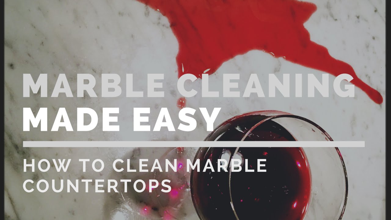 How To Clean Marble Countertops The Easy Way Youtube