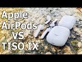 Tiso ix vs Apple AirPods II 10 ЗА эконом-вкладыши, Достойные