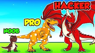 NOOB vs PRO vs HACKER in DINOSAUR RAMPAGE