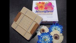 Using Microfleur for drying & pressing fresh flowers