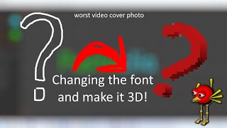 How to change the font of a text model and make it 3D in Anim8or? | Questions from comments