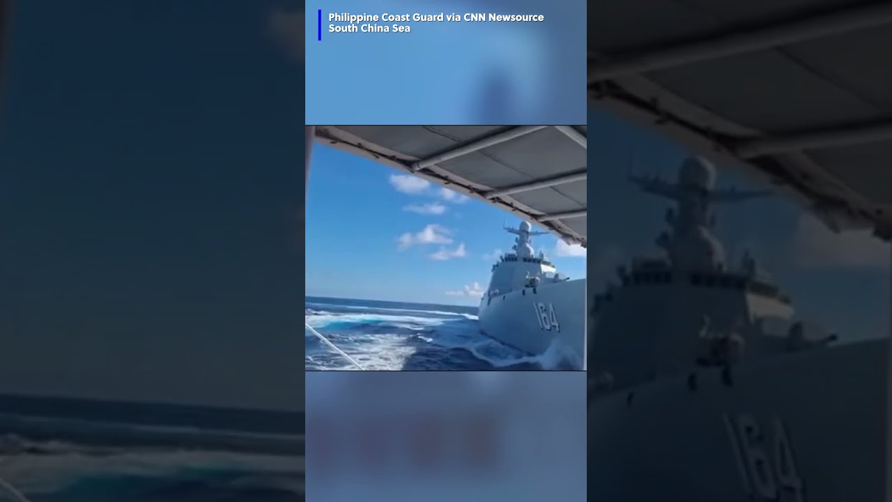 Chinese Warship Collides With Coast Guard Vessel While Chasing Philippine Boats In South China Sea