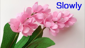 ABC TV | How To Make Paper Flower From Crepe Paper #4 (Slowly) - Easy Craft Tutorial