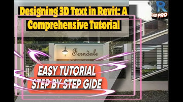 Designing 3D Text in Revit A Comprehensive Tutorial | Creating 3D Text in Revit:A Step-by-Step Guide