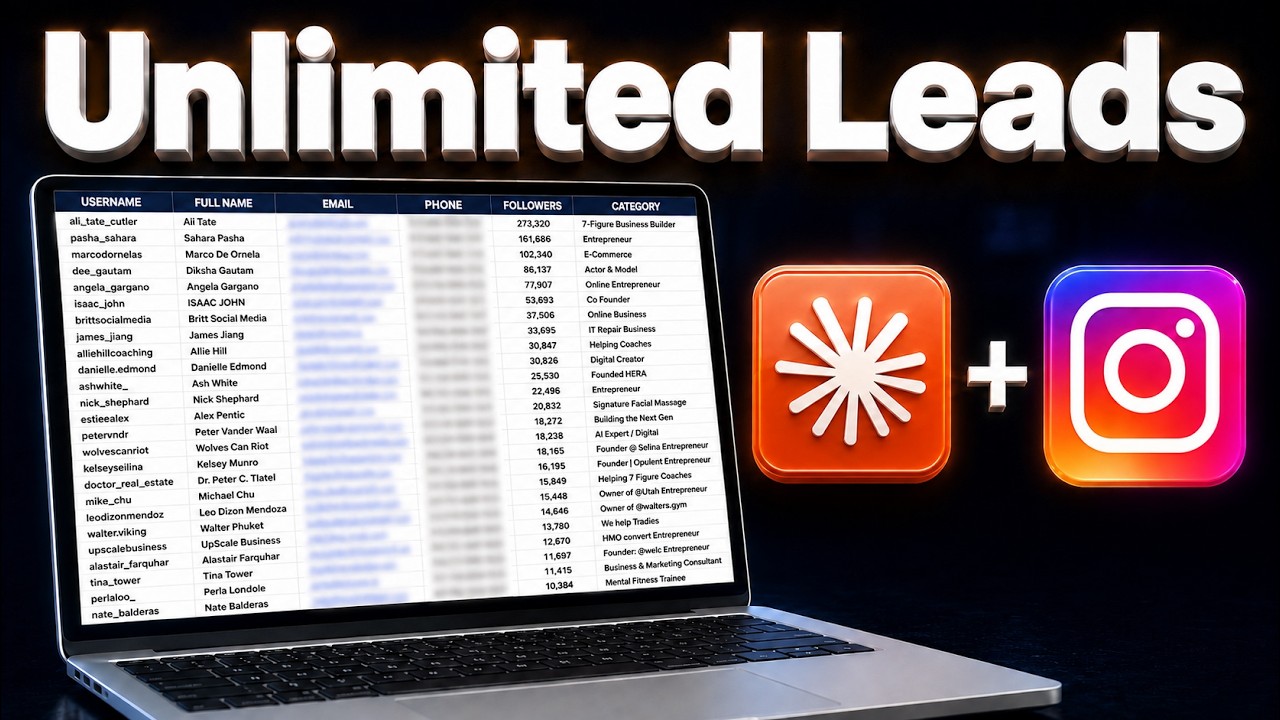 How To Scrape Unlimited Instagram Leads With Claude (For Free)