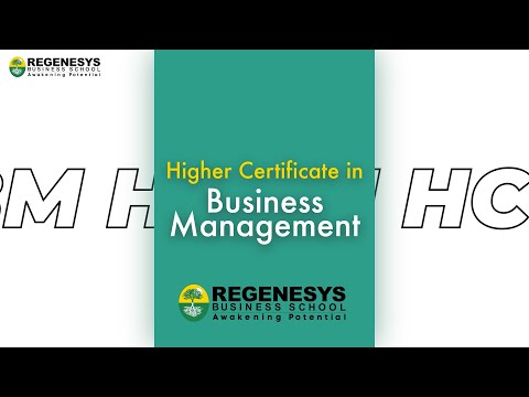 Higher Certificate in Business Management (HCBM) | Regenesys | Leading Business School in Africa
