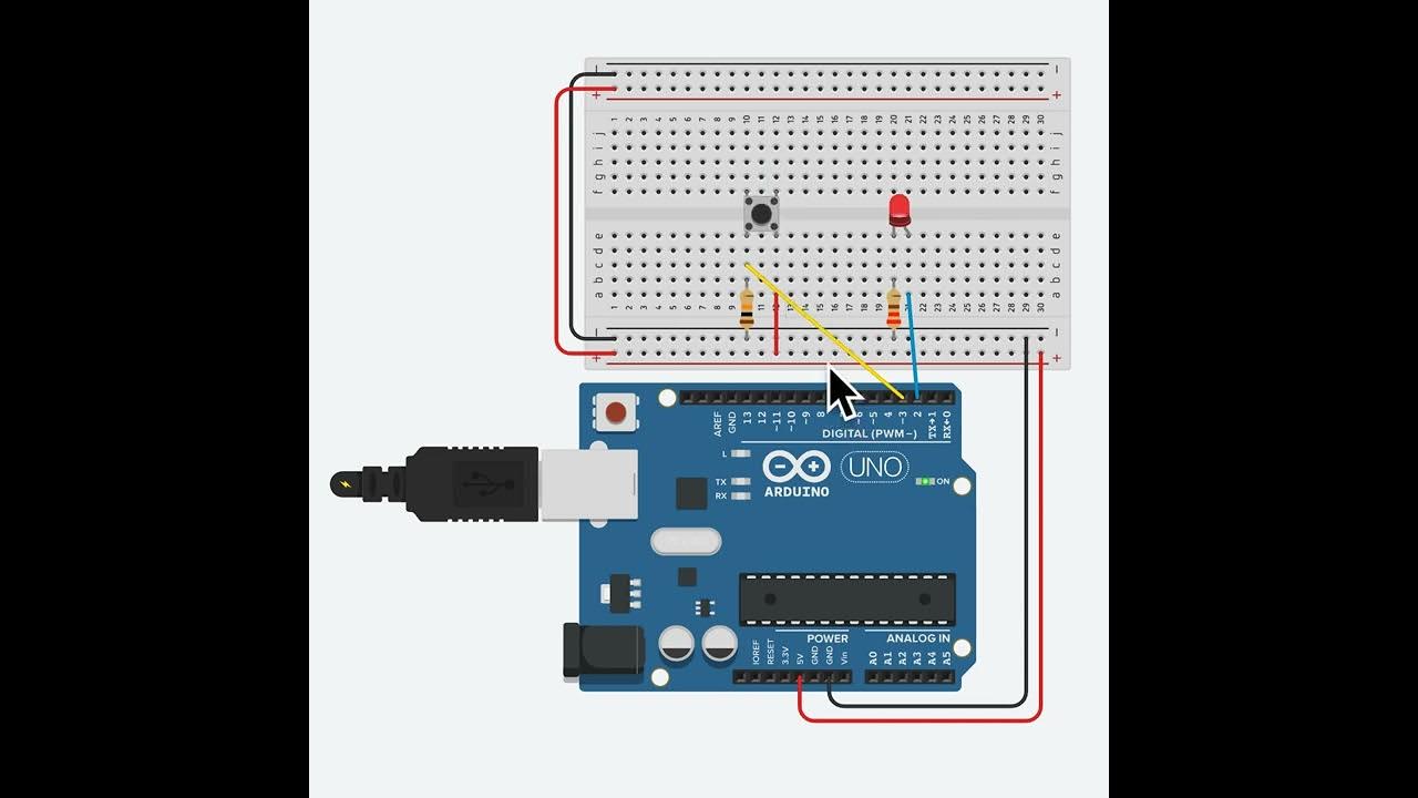 Tinkercad / Arduino / codebloc - Interrupteur ON / OFF - YouTube