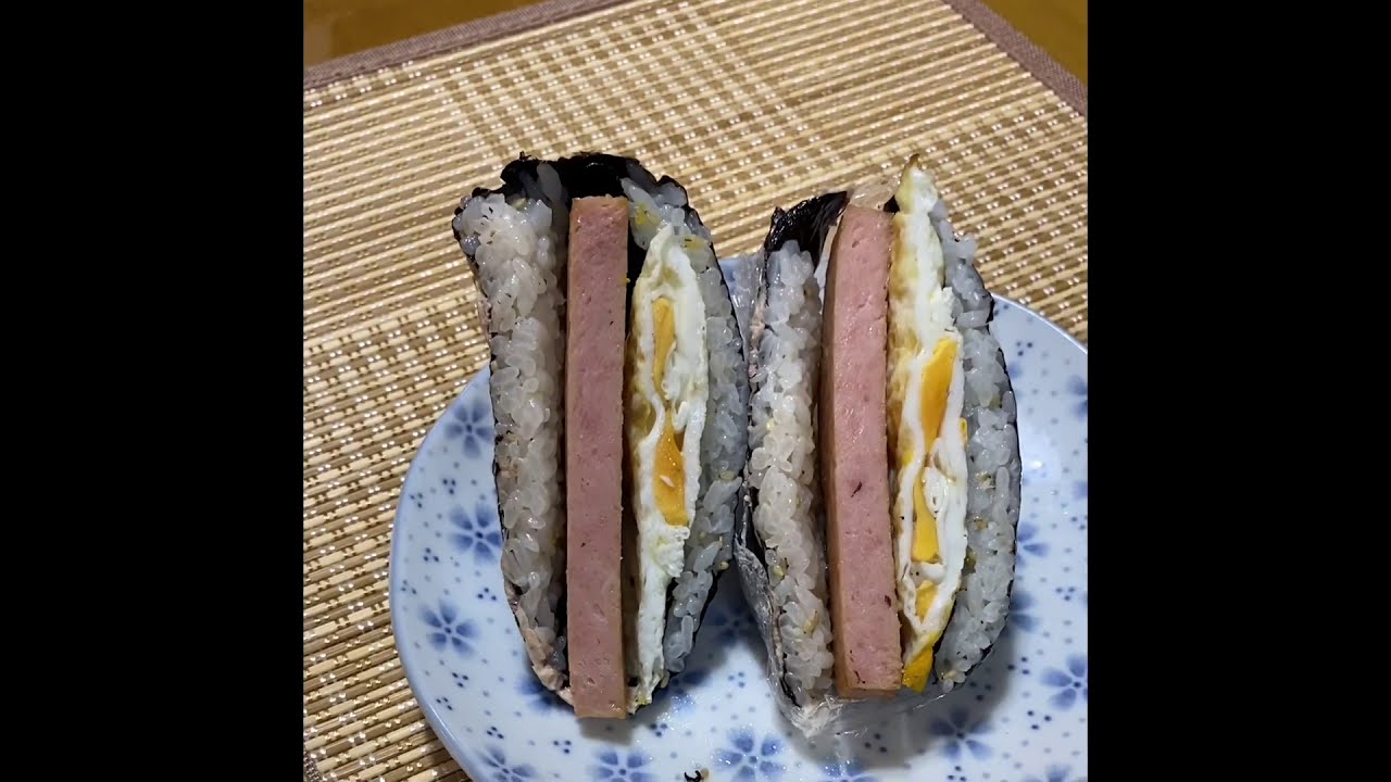 Korean Folded Kimbap Egg Spam and Tuna mayonnaise shorts YouTube