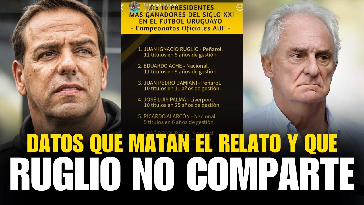 ¿El Presidente de Peñarol es el Más Ganador del Siglo 21? Esto dijo Ignacio Ruglio