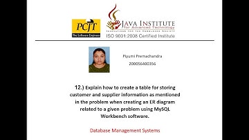 Explain how to create a table for storing customer,supplier information as mentioned in the problem.