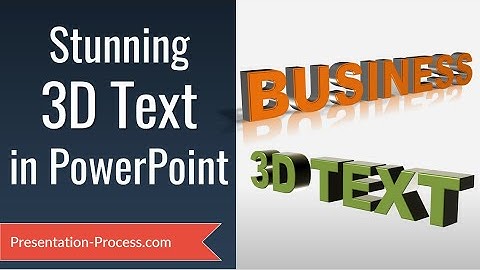 How to Create Stunning 3D Text in PowerPoint